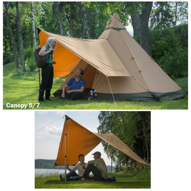 Tentipi テンティピ Canopy 5 7 Cp キャノピー 5 7 Cp タープ 日よけ Orange