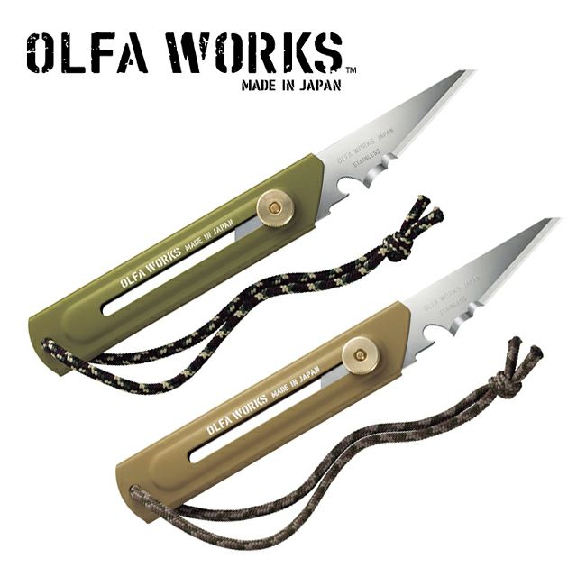 OLFA　OW-BK1　替刃式ブッシュクラフトナイフ　オルファワークス　WORKSの通販　WORKS　OLFA　【アウトドア/キャンプ/多用途】　BK1　Orange