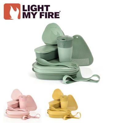 Light My Fire ライトマイファイヤー ミールキット Bio 2629 プレートセット 食器 アウトドア キャンプ q Orange