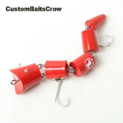 Custombaitscrow カスタムベイツクロー ハンドメイド トップウォータールアー ジョイントルアー オロチ 釣り ルアー 海 川 ハンドメイド アウトドア Custombaitscrowの通販 Orange