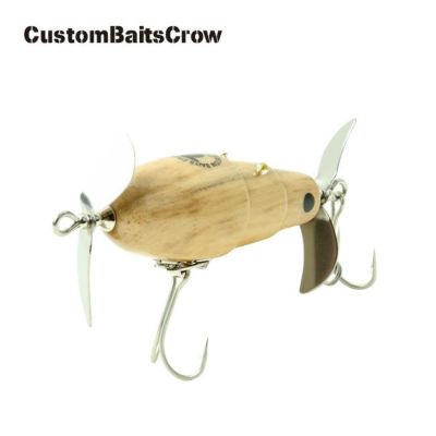 CustomBaitsCrow カスタムベイツクロー ハンドメイド トップウォータールアー ウッド たけのこ