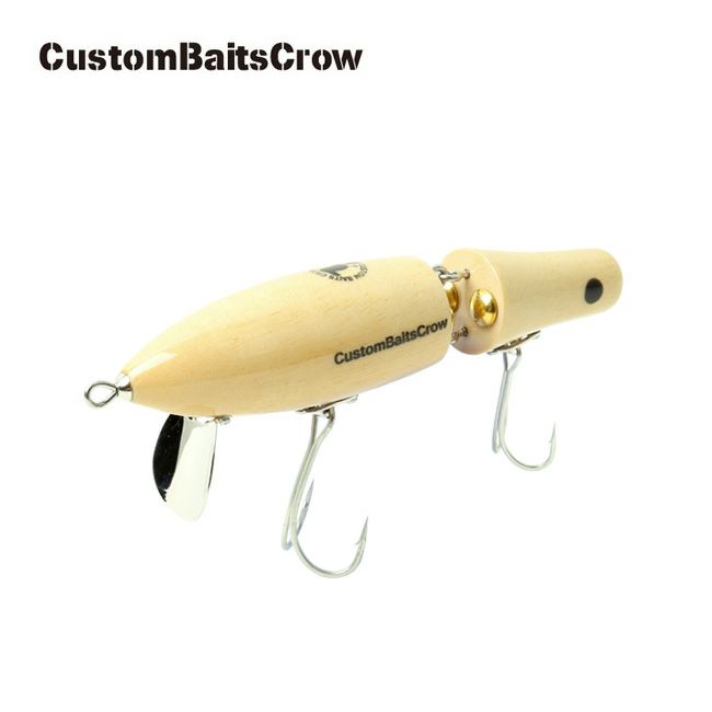 CustomBaitsCrow カスタムベイツクロー ハンドメイド トップウォータールアー ウッド ダブ