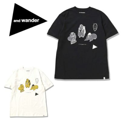 and wander アンドワンダー marmot by YUKO SAEKI long sleeve T