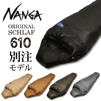 目立った汚れはないもののNANGA別注モデル マミーシュラフオーロラ