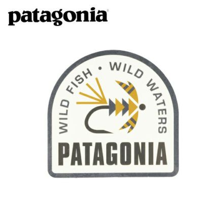 Patagonia パタゴニア Trident Fish Sticker トライデントフィッシュステッカー シール カスタム アウトドア メール便 代引不可