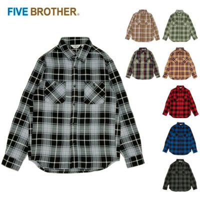 FIVE BROTHER ファイブブラザー LIGHT FLANNEL S/S WORK SHIRTS ライト 