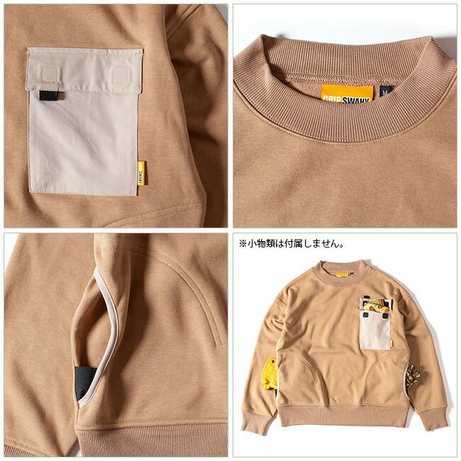 GRIP SWANY グリップスワニー W'S GEAR POCKET PULLOVER ウィメンズギアポケットプルオーバー GSC-40  【レディース/トレーナー/スウェット/キャンプ/アウトドア】