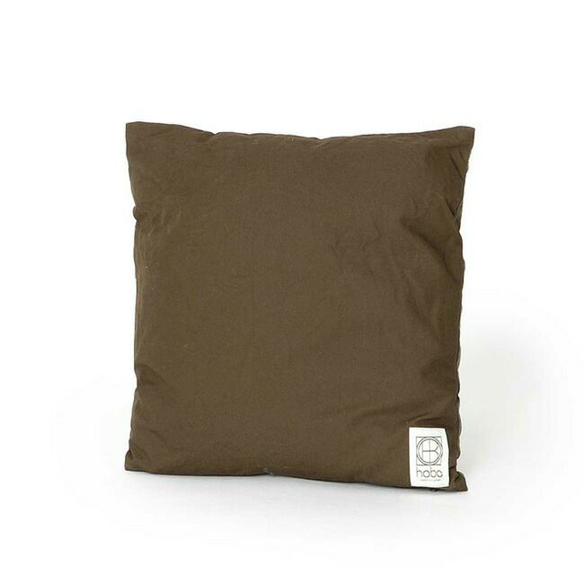 たような】 hobo ホーボー CUSHION L UPCYCLED US ARMY CLOTH OLIVE