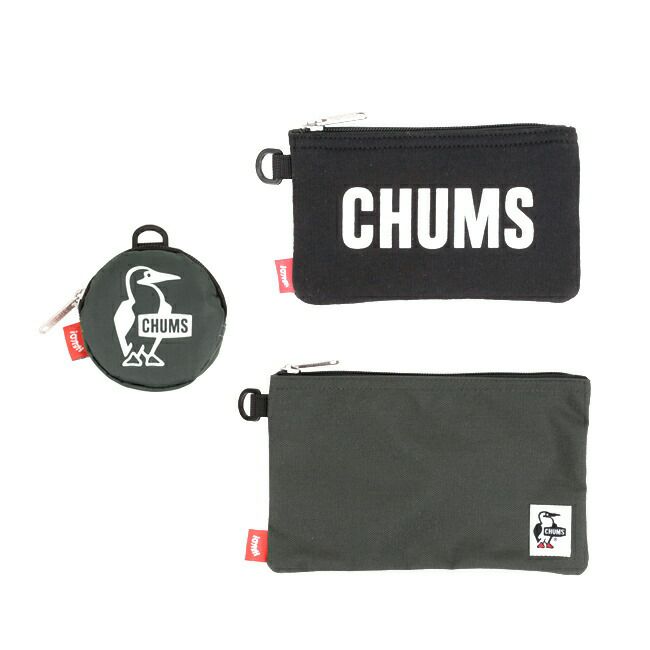 CHUMS チャムス 3P Shoulder Pouch Sweat Nylon 3Pショルダーポーチスエットナイロン CH60-3404 【小物入れ/ 3つセット/コインケース/収納】【メール便・代引不可】