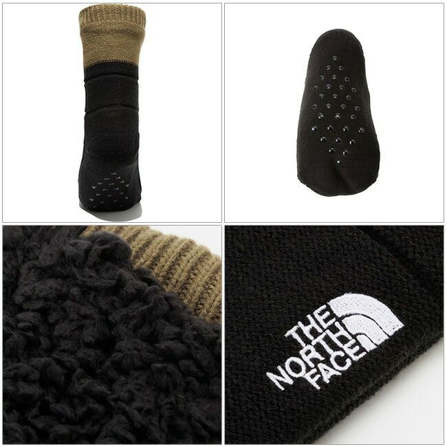 THE NORTH FACE ノースフェイス Nuptse Bootie Socks ヌプシブーティソックス NN82233 【日本正規品/靴下 /ボア/あったか/ギフト】