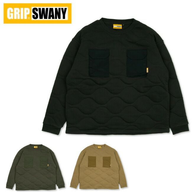 GRIP SWANY グリップスワニー GEAR POCKET QUILT CREW 2.0 ギア