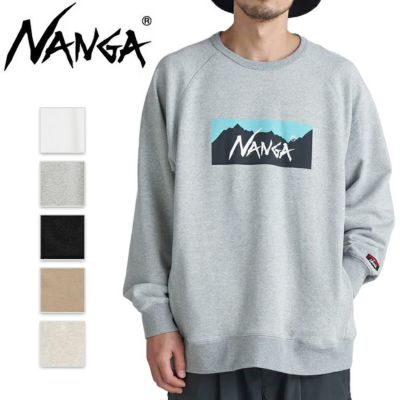 NANGA ナンガ ECO HYBRID BOX LOGO SWEATSHIRT エコハイブリッド