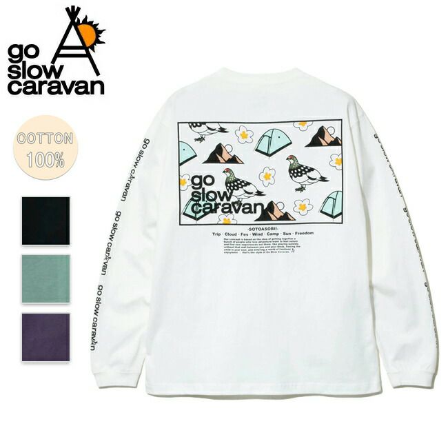 go slow caravan ゴースローキャラバン USA/C スクエアLOGO