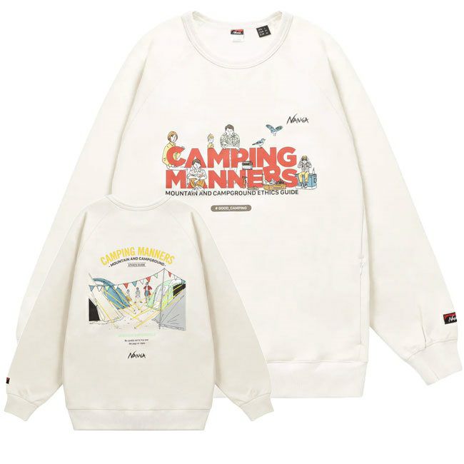 NANGA ナンガ ECO HYBRID CAMPING MANNERS PEG&ROPE SWEATSHIRT エコ