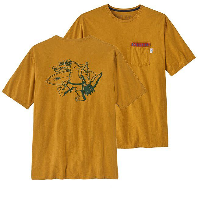 patagonia Tシャツ L M's Water People おす Organic Pocket Tee