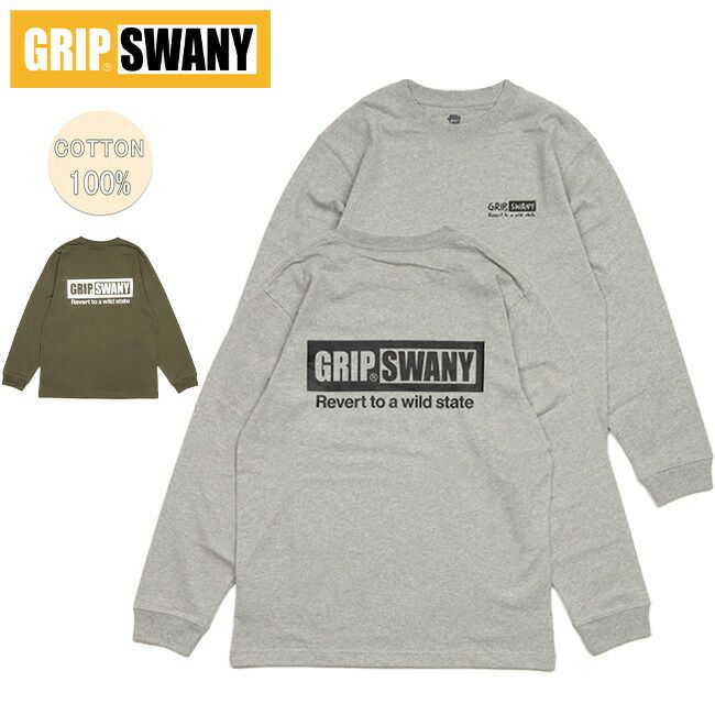 GRIP SWANY グリップスワニー BOX LOGO LONG SLEEVE TEE ボックスロゴ 