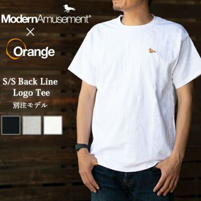 Modern Amusement モダンアミューズメント 別注 S/S Back Line Logo Tee ショートスリーブバックラインロゴTシャツ  MA-TS0040 【メール便・代引不可】