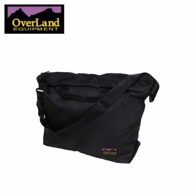 OverLand Equipment メッセンジャーバッグ 黒/グレー セール】【OverLand EQUIPMENT/オーバーランドイクイップメント